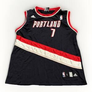 Vtg Adidas Y2K Youth Portland Trail Blazers Brandon Roy Jersey #7 Size L 14-16